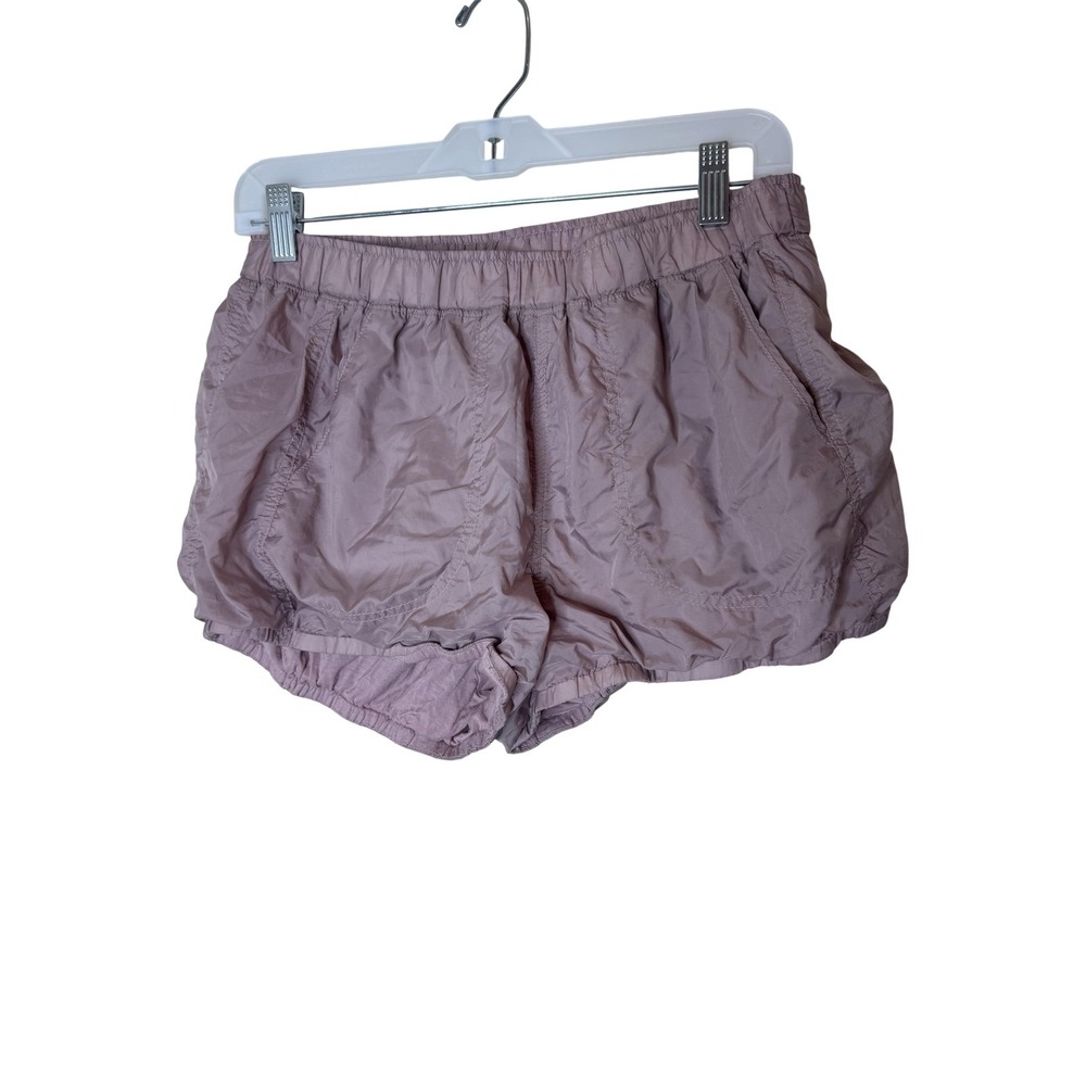 Movement Shorts Womens Medium Pink Lightweight Running Zip Pocket Athletic